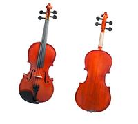 Peci Color Natural Conjunto De Violín Acústico 4/4-1/8 con Arco De Violín+sintonizador+Puente+Mudo+Caja+Cuerdas Instrumento violín (Color : 1/2)