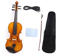Peci Violín Acústico De Violín Eléctrico De 5 Cuerdas 4/4 Abeto De Arce con Estuche De Arco1 Instrumento violín