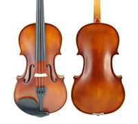 Peci Violín Acústico para Principiantes Maple Estudiantes De Tamaño Completo Violín 1/8 1/4 1/2 3/4 4/4 W/Case Bowstrings Instrumento violín (Color : 4/4)