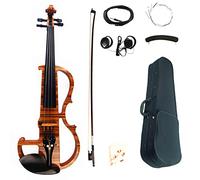 Peci Violín Eléctrico Avanzado 4/4 Hecha A Mano Violín De Arte De Cebrawood con Case De Piezas De Ébano Arco Instrumento violín