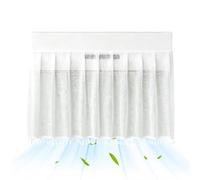 Pecification Product Name: Air Conditioner Deflector Material: Cotton And Linen Product Size: About 100x50x0.5cm/39.37x19.69x0.2 Inches Weight: 280g Ṕroduct List: 1* Air Conditioner Deflector Note: