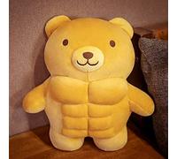 PECLO 30cm Lindo Oso musculoso León Cerdo Juguetes de Peluche Divertidos músculos Grandes Almohada de Animales Juguete de Peluche Novio Almohada Regalo de Novia bear30cm