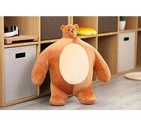 PECLO 47 cm Cabeza pequeña Oso de Peluche Almohada Cabeza pequeña Oso Panda Relleno músculo Cuerpo Novio Abrazo Almohada cojín Regalo de cumpleaños sobre 47 cm Oso