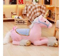PECLO Juguete de Peluche de Unicornio de 100 CM, Gran Unicornio de Peluche, Caballo, muñeca, Regalo del día de los niños, Juguete para niños, Regalo de cumpleaños, Rosa