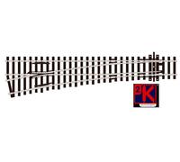 Peco HO Scale Code 100 Insulfrog #8 Left-Hand Turnout