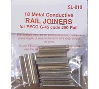 PECO SL-910 -fishplates x18 (Pista Uniones) Para SL-900 G-45 Calibre 250 Pista