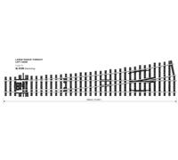 Peco SL-E189 Code 75 Electrofrog Large Left Hand Point (Importación USA)
