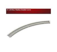 Peco Curva Setrack ST-226 (Hornby R607) Doble 2.º radio Escala 00 Pack de 6