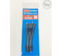 Peco ST-5 Cambio Derecho Radio 228 Mm 22,5° - Escala N