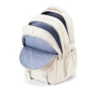 pectodox Mochilas Escolares Adolescentes Mujer, Mochila Instituto Universitaria Chico Chica, Mochila Impermeable Compartimentos Hombre, Mochilas Tipo Casual Ordenador Portátil Backpack,Blanco sucio