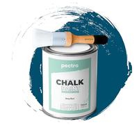 PECTRO Pintura a la Tiza Chalk Paint para Muebles 750ml (Azul Profundo)