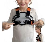 Pectus Carinatum Orthosis Brace, Adjustable Pigeon Chest Support, Freely Adjust The Size and Pressure, Anti-slip and Anti-displacement Design, Curved Correction Plate, Skin-Friendly and Breathable