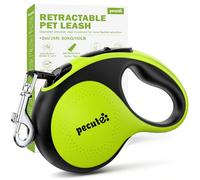 Pecute Correa Perro Extensible,Correa de Resistente a Enredos con Banda Reflectante Adecuado para Perros (No Papelera, 8m/50kg)