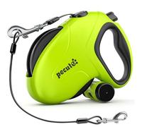 Pecute Correa Perro Extensible/Retráctil 10M, hasta 30KG, Correa Retráctil para Perros Mejorada a Prueba de Mordiscos, Correas con Bandas Reflectantes para los Paseos Diarios del Perro