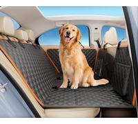 Pecute Funda Coche Perro 132 * 62 CM, Protector Coche Perros Asiento Trasero, Paneles Rígidos Mejorados, Soporte hasta 150 kg, Espacio Aumentado en un 40% para una Cobertura Total del Asiento Trasero