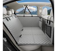 Pecute Funda Coche Perro con Fondo Duro para Asiento Trasero,2025 Materia Mejorada,3 en 1 Funda & Extensor & Barrera, Impermeable Antirayaduras, Textura sofá,hasta 150 kg
