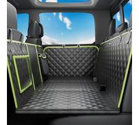 Pecute Funda Coche Perro con Fondo Duro para Grandes SUV/Camioneta 145 * 73 cm, 2025 Materia Mejorada,3 en 1 Funda & Extensor & Barrera, Impermeable Antirayaduras, Textura sofá,hasta 150 kg