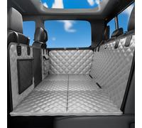 Pecute Funda Coche Perro con Fondo Duro para Grandes SUV/Camioneta 145 * 73 cm, 2025 Materia Mejorada,3 en 1 Funda & Extensor & Barrera, Impermeable Antirayaduras, Textura sofá,hasta 150 kg
