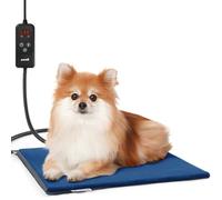 Pecute Manta Eléctrica para Gatos, Almohadilla Eléctrica para Perros y Gatos 6 Niveles de Temperatura, Almohadilla Térmica Mascotas con Temporizador, Alfombrilla de Calentamiento(M, 40x45cm)