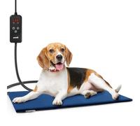 Pecute Manta Eléctrica para Gatos, Almohadilla Eléctrica para Perros y Gatos 6 Niveles de Temperatura, Almohadilla Térmica Mascotas con Temporizador, Alfombrilla de Calentamiento(L, 70x40cm)