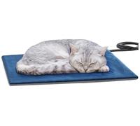 Pecute Manta Eléctrica para Gatos, Almohadilla Eléctrica para Perros y Gatos, Almohadilla Térmica Mascotas Temperatrue, Manta Termica para Gatos Perros Recién Nacidos/Pequeños/Ancianos (S, 32x40cm)