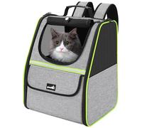 Pecute Mochila Transportadora para Gatos, Mochila Transportadora para Perros Pequeños, Bolso Transportador para Gatos para Viajes Senderismo Paseos en Bicicleta al Aire Libre