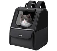 Pecute Mochila Transportadora para Gatos, Mochila Transportadora para Perros Pequeños, Bolso Transportador para Gatos para Viajes Senderismo Paseos en Bicicleta al Aire Libre