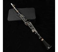 PECY Clarinete Negro 17 Key Hard Rubber Cody Instrumentos De Viento De Madera con Instrumento De Música De Láminas De Tela Instrumentos Clarinete (Color : 02)