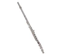 PECY Flauta 16/17 Llave Agujero Abierto Llave Francesa Plateado C Flauta Principiante Tocando Flautas traveseras (Size : 17)