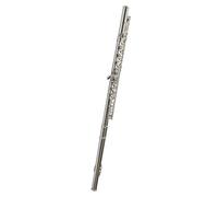 PECY Flauta C-Key Flauta Plateada Banda De Viento De 16 Agujeros Flauta Profesional con Atril Flautas traveseras