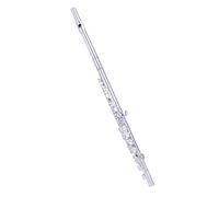 PECY Flauta De Cobre Blanco Llave E Llave Dividida C Flauta Plateada 16 Flauta De Orificio Cerrado Llaves Francesas Flautas traveseras