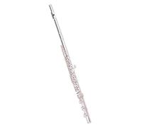 PECY Flauta De Doble Propósito con Orificio Abierto Y Cerrado, Llave C, Flauta Plateada, Rendimiento Profesional para Principiantes Y Adultos Flautas traveseras (Size : 3)
