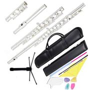 PECY Flauta De Llave C De 16 Orificios Con Estuche, Mochila, Palo De Limpieza, Guantes De Limpieza, Piezas De Accesorios De Flauta Flautas traveseras (Size : Style 1)