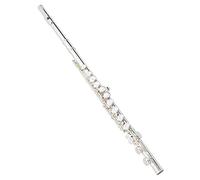 PECY Flauta Instrumento Musical Instrumento De Flauta Profesional C Flauta De Estudiante Principiante Chapada En Plata De 16 Agujeros Flautas traveseras