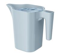 PECZEKO Regadera de 1,8 litros para casa y jardín, de plástico resistente, regadera para fácil riego de flores, plantas y plantas de interior, 1 juego (1 paquete), color gris