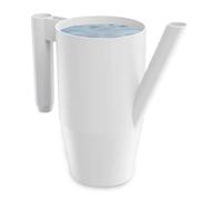 PECZEKO Regadera de 2,0 litros para casa y jardín, de plástico resistente, regadera para fácil riego de flores, plantas y plantas de interior, 1 juego (1 paquete), color blanco