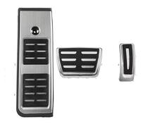 peda pedales Para A4 B9 A5 F5 2016-2019 Sedan Para Avant LHD Auto Combustible Freno Reposapiés Pedal Cubierta Almohadillas Pedales Cubiertas Goma(AT with Rest)