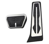 peda pedales Para BMW X5 X6 F15 F16 E70 E71 E72 G05 X7 G07 2008-2020 LHD Cubierta Pedal Reposapiés Freno Gas Kit Pedales Coche Cubiertas Almohadillas Goma(AT without Rest)