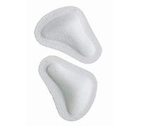 pedag Pelotte de piel en forma de T, color blanco, paquete doble, para arcos longitudinales medianos y altos, almohadilla para pie no aplicable, ideal para poco espacio en el zapato | apoya el arco