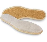 pedag Plantilla de piel de cordero Pascha, para pies naturalmente cálidos, ideal para zapatos y botas de invierno, corcho reciclado aislado contra el frío del suelo, calienta y protege la planta del