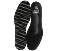 Pedag Siesta Plantillas de cuero negro para Zapatos de tacón, zapatos de tacón y estrecho botas. flexible Senk y soporte de pié, Carbón activado contra el olor de los pies - Negro, 45 EU