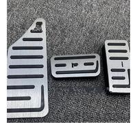 Pedal Acelerador Antideslizante Sin Perforaciones Placa Cubierta Plantilla Del Freno Almohadilla Del Pedal Del Reposapiés Para Fit N-BOX N-ONE N-WGN N-VAN cubierta pedal acelerador(Plata)