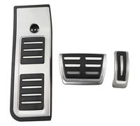 pedal acelerador Para A6 C8 2018-2022 Pedales LHD De Coche Freno Combustible Gas Reposapiés Cubierta Pedal Almohadillas Goma Cubiertas(AT with rest)