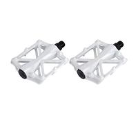 Pedal aleación de Aluminio Ultralight Antideslizante Durable Mode Apta para Bicicleta VTT BMX 3 Colores 1 Pair, Blanco