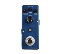 Pedal analógico de sobremarcha Rowin para guitarra con saturación estilo Dumble, distorsión media-baja y modo de derivación transparente
