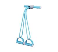 Pedal Ankle Puller, Tension Rope Bandas, Diseño de 4 tubos, Resistencia elástica, Mango de espuma, Material Sturdy, Fat Burning, Muscle Toning, Perfect for Workout, Home Use, (Pink/Blue)