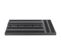 Pedal Board with Power Supply, Guitar Pedalboard with Built-in Power, Portable Bass, 22,05 x 11,02 x 2,76 pulgadas, Lightweight Effects Board for Guitarist Bassist Musician