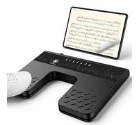Pedal Cambiador de Páginas Bluetooth: Interruptor de Pie de Bluetooth 6 Modos para Tablet, Smartphones, Recargable, Silencioso para Músicos, Pianistas, para Tocar Instrumentos o Prompts (ABS)