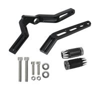 Pedal Cambio Palanca 1 palanca de cambios ajustable para motocicleta, cromada/negra, de punta a talón, compatible con Harley Nightster RH975/S de aluminio. Palanca Cambios de talón y Punta(Blue)