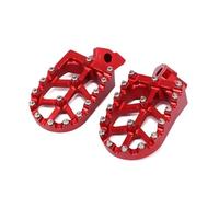 Pedal Clavijas Delanteras Motocicleta para XL125 para CB250 para VT250 para VTR250 para CB400 para NT400 para CB500 para CBF500 para CB600 para CBR600 Motocicleta Reposapiés(Rojo)